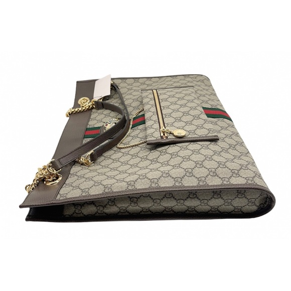Gucci GG Supreme Web Rajah Tote and Purse Pouch - Picture 12 of 12